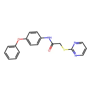 N-(4-Phenoxy-phenyl)-2-(pyrimidin-2-ylsulfanyl)-acetamide structure