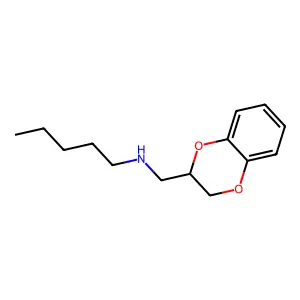 N-戊基-1,4-苯并二噁烷-2-甲胺 structure