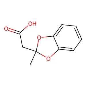 1,3-Benzodioxole-2-acetic acid, 2-methyl- structure