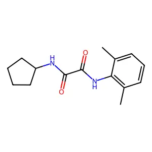 N-cyclopentyl-N'-(2,6-dimethylphenyl)ethanediamide structure