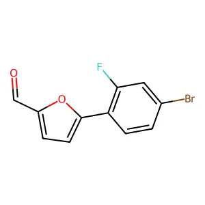 5-(4-Bromo-2-fluorophenyl)furan-2-carbaldehyde structure