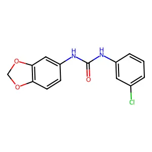 N-(1,3-Benzodioxol-5-YL)-N'-(3-chlorophenyl)urea structure