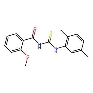 N-[(2,5-dimethylphenyl)carbamothioyl]-2-methoxybenzamide structure