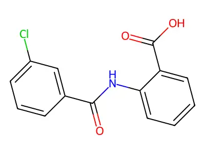 2-[(3-chlorobenzoyl)amino]benzoic Acid structure