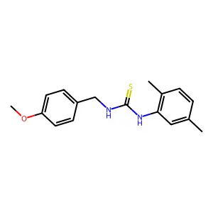 N-(2,5-Dimethylphenyl)-N'-[(4-methoxyphenyl)methyl]thiourea structure