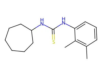 1-Cycloheptyl-3-(2,3-dimethylphenyl)thiourea structure