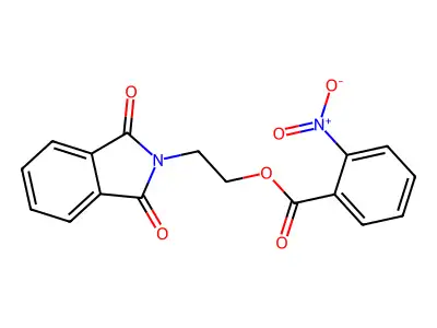 2-(1,3-Dioxo-1,3-dihydro-2H-isoindol-2-yl)ethyl 2-nitrobenzoate structure