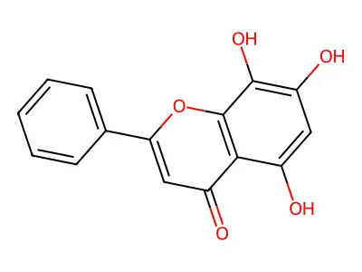 去甲汉黄芩素 structure
