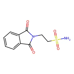 2-邻苯二甲酰亚氨基乙磺酰胺 structure