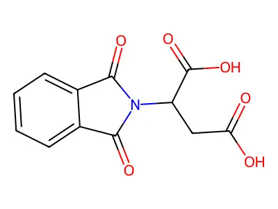 2-(1,3-Dioxo-1,3-dihydro-2H-isoindol-2-yl)succinic acid structure