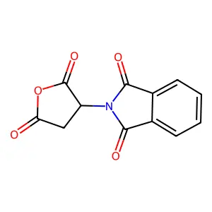 2-(2,5-Dioxooxolan-3-yl)isoindole-1,3-dione structure