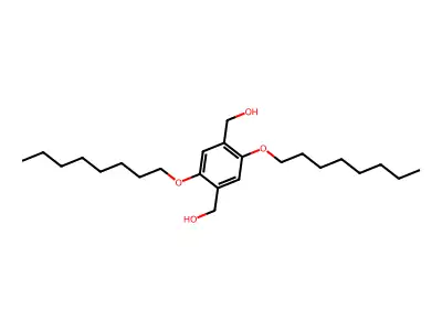 2,5-Bis(octyloxy)-1,4-bis(hydroxymethyl)benzene structure