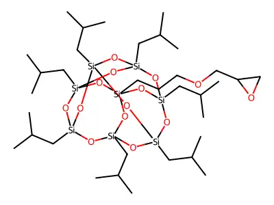 Pss-(3-glycidyl)propoxy-heptaisobutyl S& structure