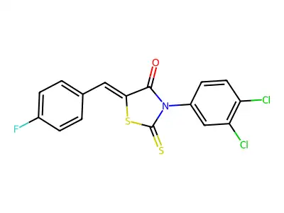 C16H8Cl2FNOS2 structure