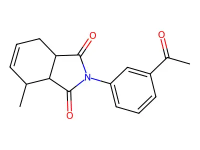 2-(3-Acetylphenyl)-4-methyl-3a,4,7,7a-tetrahydroisoindole-1,3-dione structure