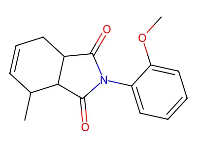 2-(2-Methoxyphenyl)-4-methyl-3a,4,7,7a-tetrahydroisoindole-1,3-dione structure