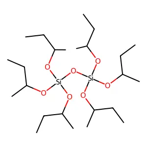Silicic acid (H6Si2O7), Si,Si,Si,Si',Si',Si'-hexakis(1-methylpropyl) ester structure