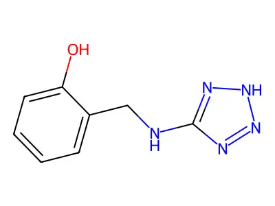 2-[(Tetrazol-5-ylideneamino)methyl]phenol structure
