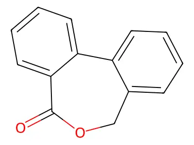 Dibenz(c,e)oxepin-5(7H)-one structure