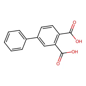 (1,1'-Biphenyl)-3,4-dicarboxylic acid structure