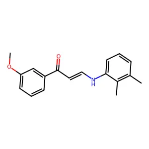 (E)-3-(2,3-dimethylanilino)-1-(3-methoxyphenyl)prop-2-en-1-one structure