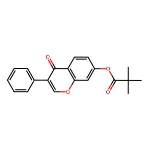 (4-Oxo-3-phenylchromen-7-yl) 2,2-dimethylpropanoate structure
