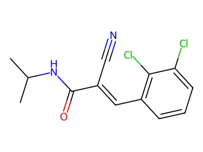 2-cyano-3-(2,3-dichlorophenyl)-N-(propan-2-yl)prop-2-enamide structure
