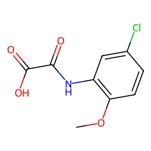 (5-Chloro-2-methoxyanilino)(oxo)acetic acid structure