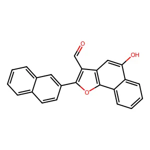 5-Hydroxy-2-(2-naphthyl)naphtho[1,2-b]furan-3-carbaldehyde structure