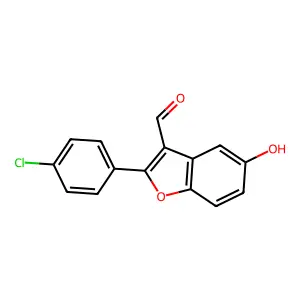 2-(4-Chlorophenyl)-5-hydroxy-1-benzofuran-3-carbaldehyde structure