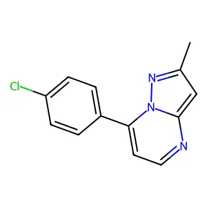 7-(4-Chlorophenyl)-2-methylpyrazolo[1,5-a]pyrimidine structure