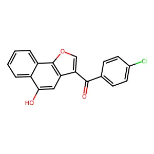 (4-Chlorophenyl)(5-hydroxynaphtho[1,2-b]furan-3-yl)methanone structure