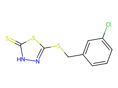 5-(3-Chlorobenzylthio)-2-mercapto-1,3,4-thiadiazole structure