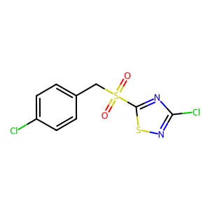 3-Chloro-5-(4-chlorobenzylsulfonyl)-1,2,4-thiadiazole structure
