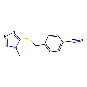 4-[(1-Methyltetrazol-5-yl)sulfanylmethyl]benzonitrile structure