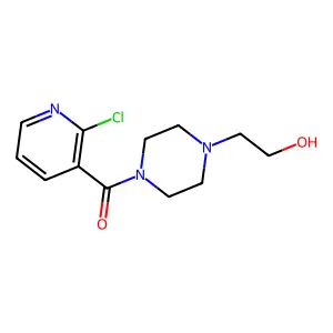 (2-Chloro-3-pyridinyl)[4-(2-hydroxyethyl)-1-piperazinyl]methanone structure