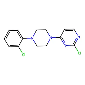 2-Chloro-4-[4-(2-chlorophenyl)-1-piperazinyl]pyrimidine structure