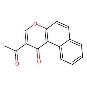 2-acetyl-1H-benzo[f]chromen-1-one structure
