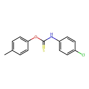 O-(4-methylphenyl) 4-chlorophenylthiocarbamate structure