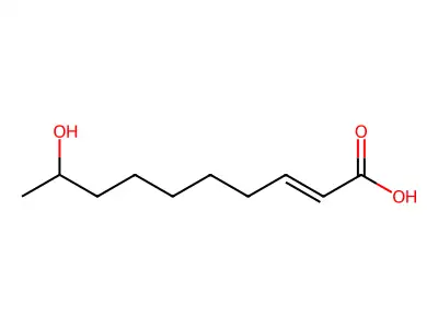 9-hydroxy-2E-decenoic acid structure