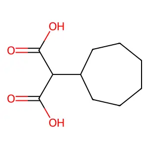 Cycloheptanemalonic acid structure
