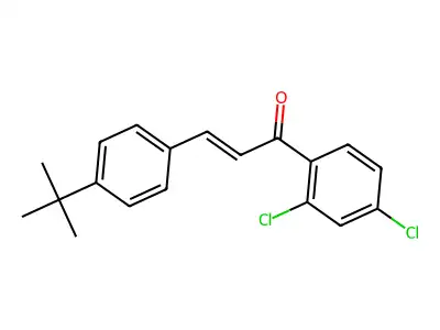 3-(4-Tert-butylphenyl)-1-(2,4-dichlorophenyl)prop-2-en-1-one structure