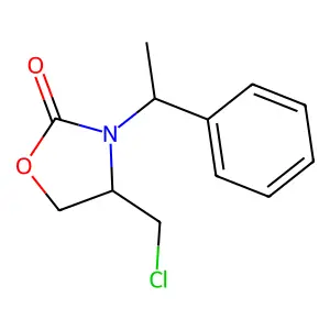 (4R)-4-(Chloromethyl)-3-[(1R)-1-phenylethyl]-2-oxazolidinone structure