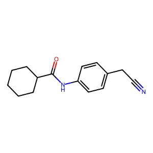 N-[4-(氰甲基)苯基]环己烷甲酰胺 structure