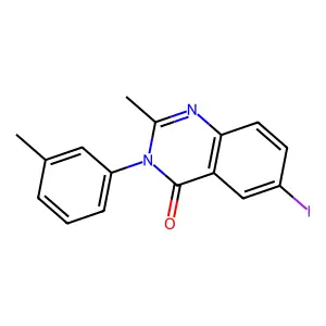 6-Iodo-2-methyl-3-(3-methylphenyl)quinazolin-4-one structure
