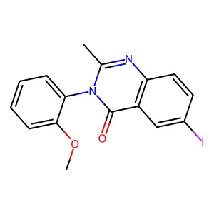 6-Iodo-3-(2-methoxyphenyl)-2-methylquinazolin-4-one structure