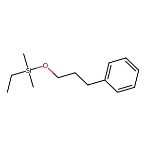 Silane, ethyldimethyl(3-phenylpropoxy)- structure