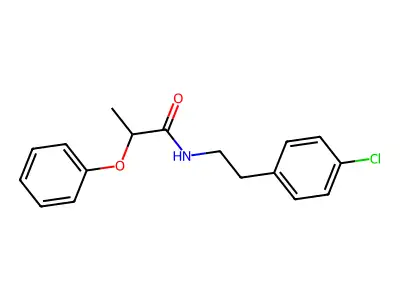 N-[2-(4-chlorophenyl)ethyl]-2-phenoxypropanamide structure