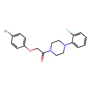 2-(4-Bromophenoxy)-1-[4-(2-fluorophenyl)piperazin-1-yl]ethanone structure