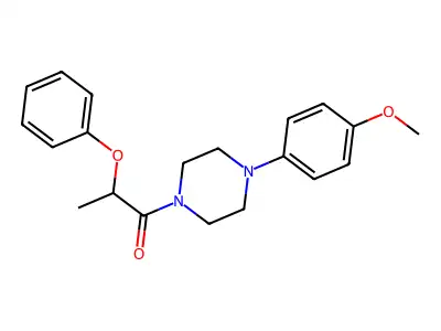 1-[4-(4-Methoxyphenyl)piperazin-1-yl]-2-phenoxypropan-1-one structure